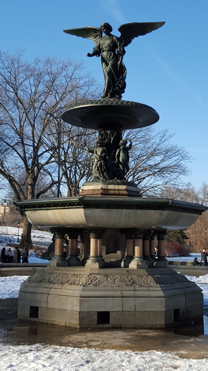 Snowy Central Park in the Sun